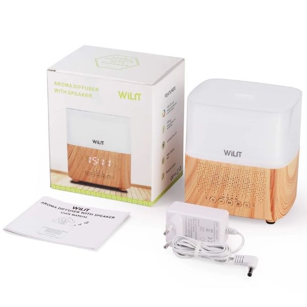 Máy xông tinh dầu Wilit 961501 khuếch tán tinh dầu siêu âm, 7 màu