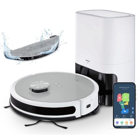 Robot hút bụi lau nhà Medion X21 SW MD 11500 Tự đổ rác