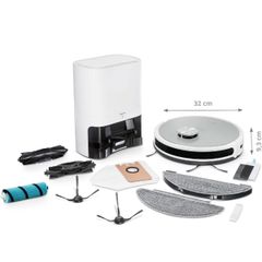  Robot hút bụi lau nhà Medion X21 SW MD 11500 Tự đổ rác 