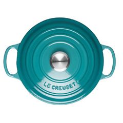  Nồi chảo gang Le Creuset Signature 30cm xanh caribe 3074 