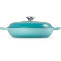  Nồi chảo gang Le Creuset Signature 30cm xanh caribe 3074 