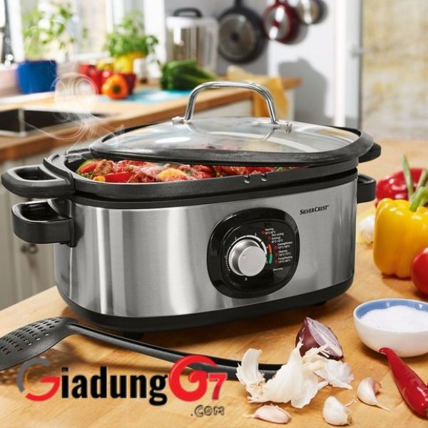 Nồi chiên đa năng Silvercrest SMKE 1500 A1 6 Trong 1 | Giadungg7.com