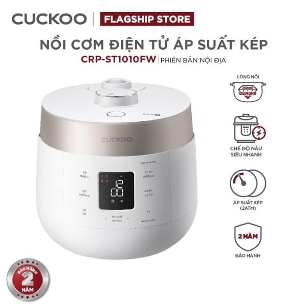 Nồi cơm điện áp suất kép Cuckoo CRP ST1010FW 1.8L