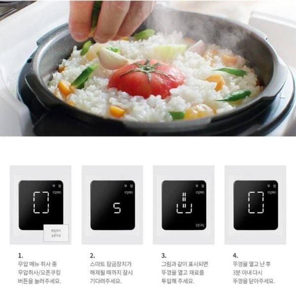 Nồi cơm điện áp suất kép Cuckoo CRP ST1010FW 1.8L