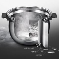  Nồi cơm điện cao tần Cuchen CRT UPDS0670B 1.08L áp suất kép ruột inox 316 