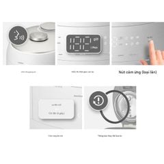  Nồi cơm điện cao tần Cuchen CRT UPDS0670W 1.08L áp suất kép ruột inox 316 