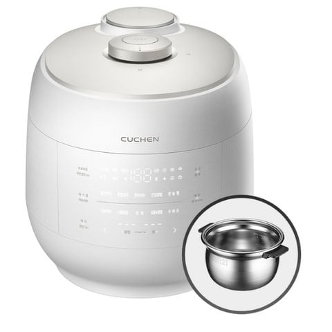 Nồi cơm điện cao tần Cuchen CRT UPDS1070W 1.8L áp suất kép ruột inox 316