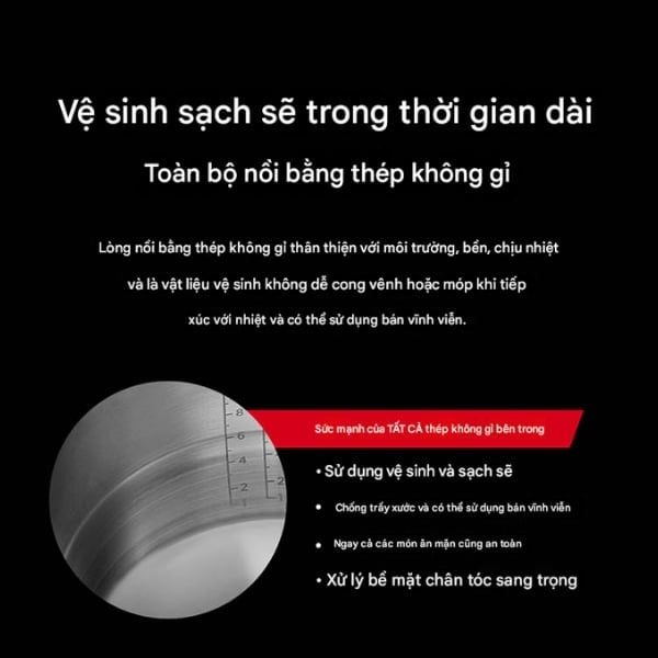 Nồi cơm điện cao tần Cuckoo CRP DHAS069FB 1.08L (Lòng inox) áp suất