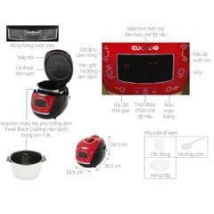  Nồi cơm điện cao tần Cuckoo 1.8 lít CRP HUS1000F 