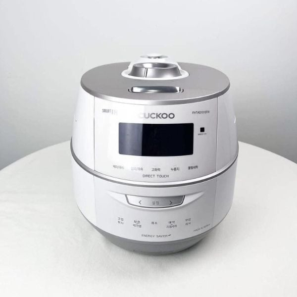 Nồi cơm điện cao tần áp suất kép Cuckoo FHTAS0610FW 1.08L trắng