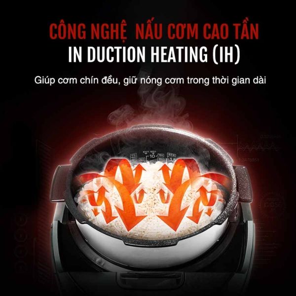 Nồi cơm điện cao tần Cuckoo JHP0610FG 1.08L màu ánh xanh