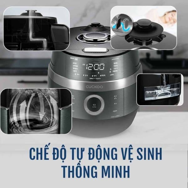 Nồi cơm điện cao tần Cuckoo JHP0610FG 1.08L màu ánh xanh
