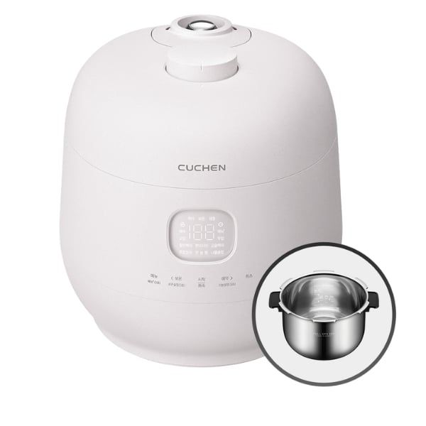 Nồi cơm điện áp suất kép Cuchen CRH TWS0610BW 1.08L ruột inox
