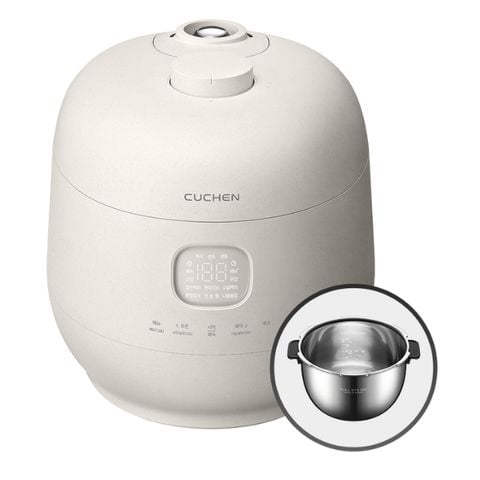 Nồi cơm điện áp suất kép Cuchen CRH TWS1010BW 1.8L ruột inox