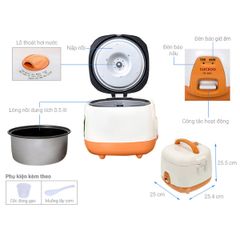  Nồi cơm điện Cuckoo CR 0331 0.54L (Bản xuất khẩu) 