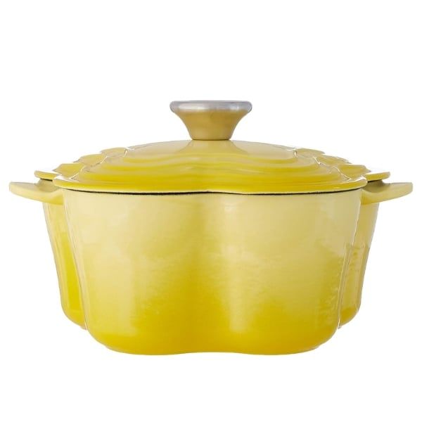 Nồi gang Le Creuset Honey hình hoa 20cm
