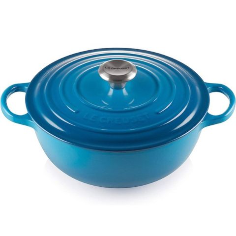 Nồi gang sâu lòng Le Creuset La Marmite 26cm màu xanh biển 4801