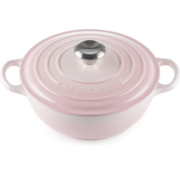 Nồi gang Le Creuset La Marmite 24cm màu hồng