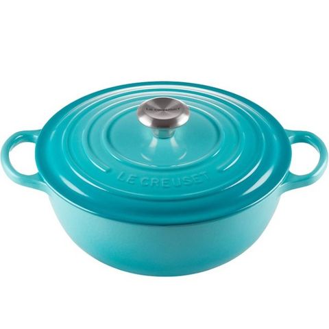 Nồi gang sâu lòng Le Creuset Marmite 26cm xanh ngọc Caribe 4795