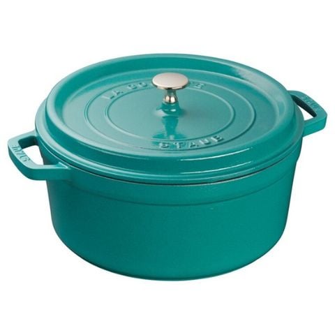 Nồi gang Staub 20cm (2.2L) màu xanh mint