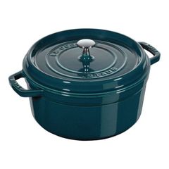  Nồi gang Staub 20cm 2.2L Xanh cổ vịt Lamer 