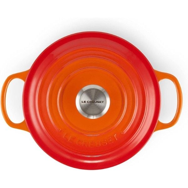 Nồi gang tròn Le Creuset Signature 22cm màu cam 3.3L