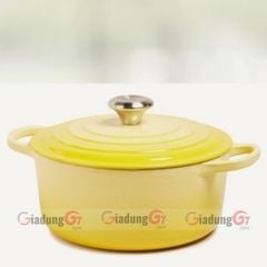 Nồi gang tròn Le Creuset Signature 24cm/ 4.2L màu vàng 