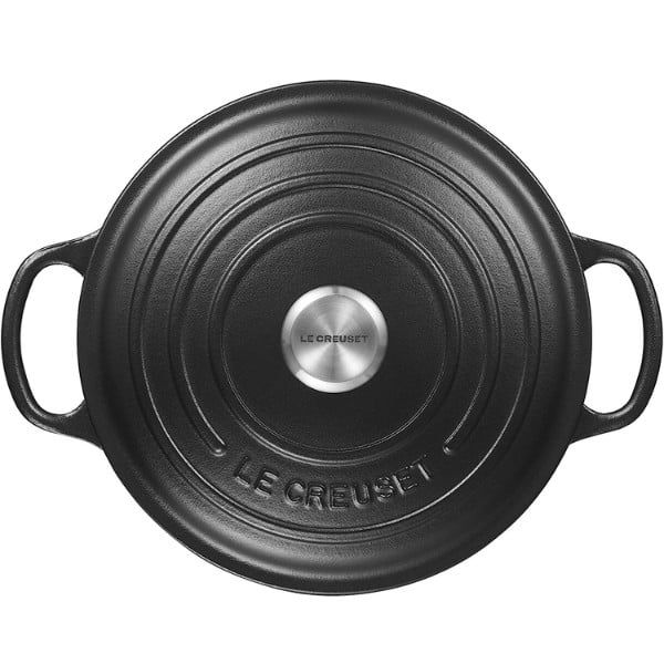 Nồi gang tròn Le Creuset Signature 24cm màu đen 4.2L