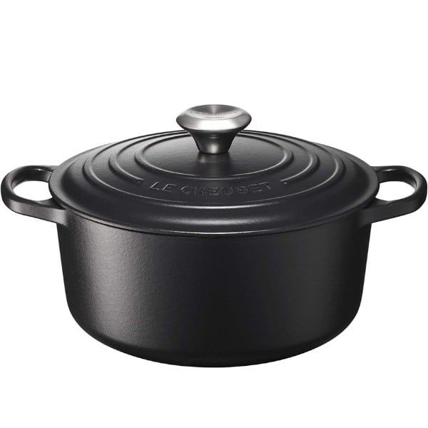 Nồi gang tròn Le Creuset Signature 24cm màu đen 4.2L
