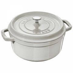  Nồi gang tròn Staub 28cm 6.7L - Màu trắng sữa White Truffle 