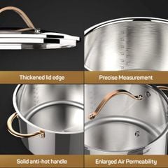  Nồi Inox Ciwete Royal Knight 24cm 