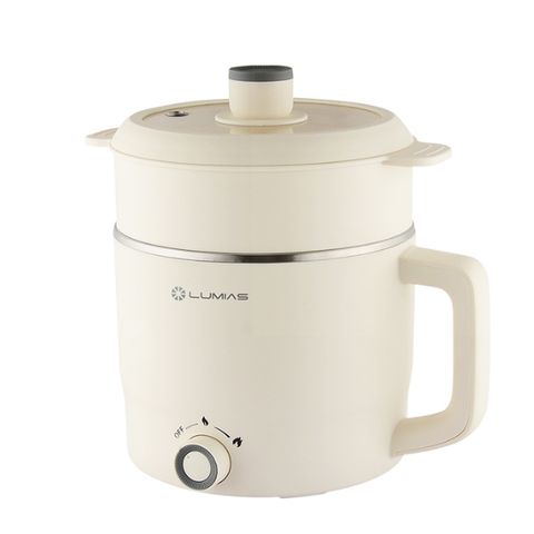 Nồi lẩu điện mini Lumias LM PM600 1.8 lít kèm khay hấp