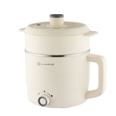  Nồi lẩu điện mini Lumias LM PM600 1.8 lít kèm khay hấp 