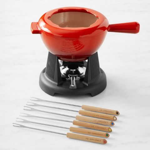 Nồi lẩu Le Creuset Fondue 2L 0273 màu đỏ gang tráng men