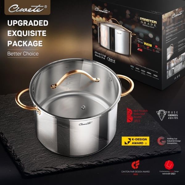 Nồi luộc gà Ciwete Royal Knight 32cm