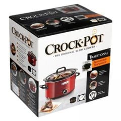  Nồi nấu chậm Crock Pot 3,5 lít nút vặn cơ 