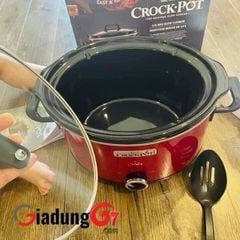  Nồi nấu chậm Crock Pot 3,5 lít nút vặn cơ 