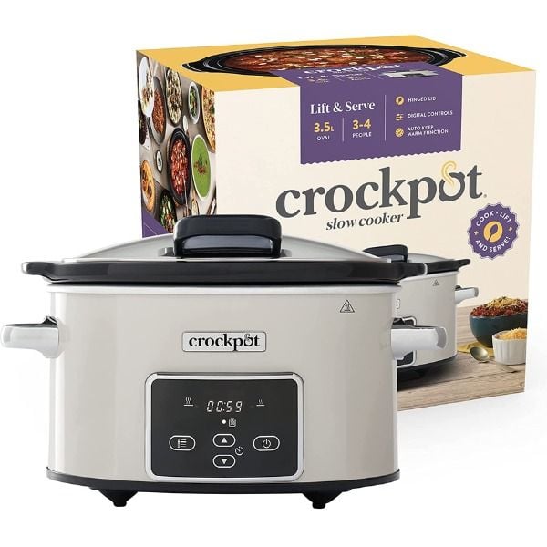 Nồi nấu chậm Crock Pot dung tích 3,5L (Loại điện tử và vặn cơ)