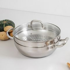  Nồi xửng hấp Home Power 28cm 2 tầng Nội địa Hàn 