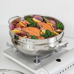  Nồi xửng hấp Home Power 28cm 2 tầng Nội địa Hàn 