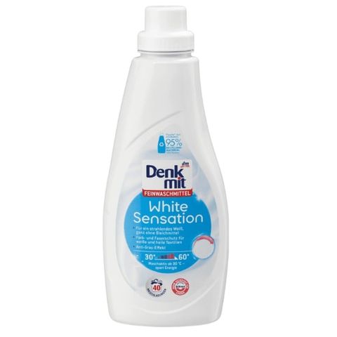 Nước giặt tẩy trắng quần áo Denkmit White Sensation 1 lít