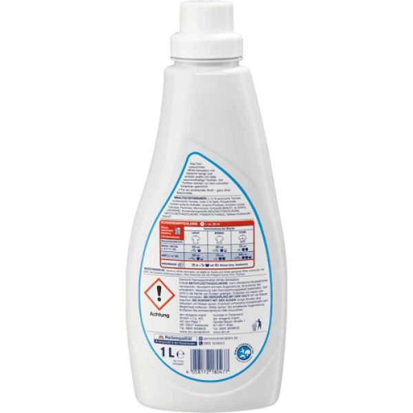 Nước giặt tẩy trắng quần áo Denkmit White Sensation 1 lít