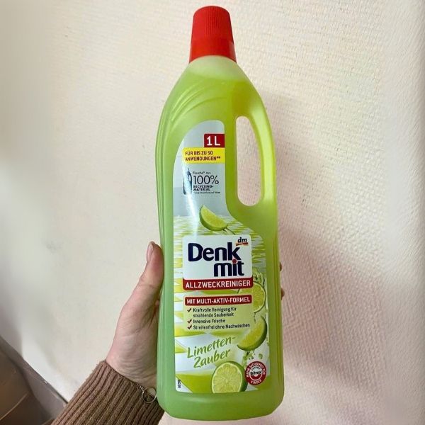 Nước lau sàn gạch Denkmit 1 lít Hương chanh