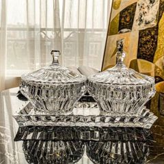  Thố pha lê Rogaska Crown Jewel 19cm có nắp 