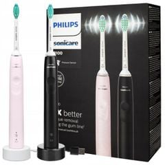  Philips Sonicare 3100 HX3675/13 - Set 2 bàn chải đánh răng điện 