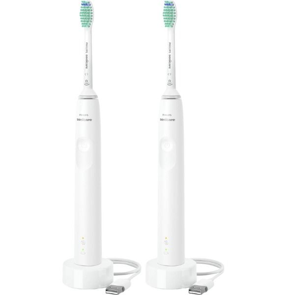 Philips Sonicare 3100 HX3675/13 - Set 2 bàn chải đánh răng điện