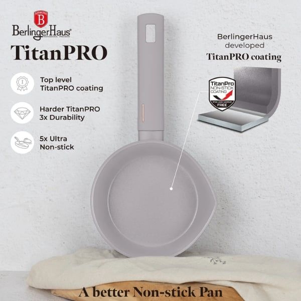 Quánh Berlinger Haus 16cm BH-8087 phủ titan Pro chống dính màu Đỏ/ Đen