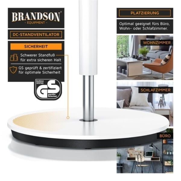 Quạt cây Brandson DC ECO 35cm 19W Màu trắng