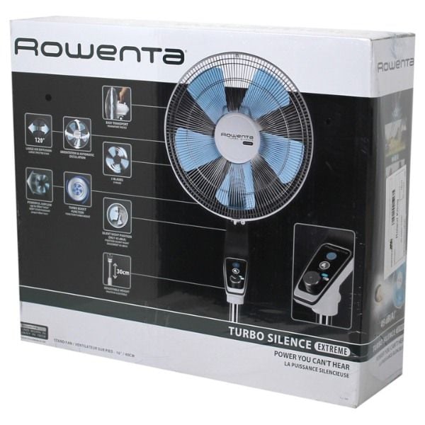 Quạt cây Rowenta VU5640 với 5 tốc độ gió, hoạt động yên tĩnh, chống ồn