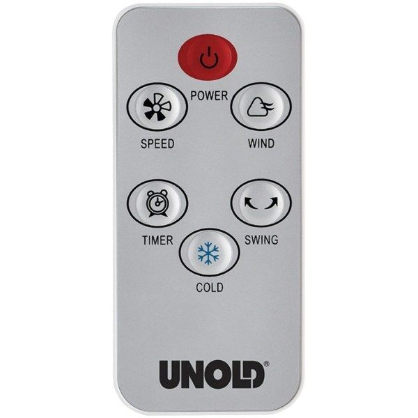 Quạt điều hòa Unold 86990 Điều khiển tốc độ 3 giai đoạn chỉ bằng một nút bấm